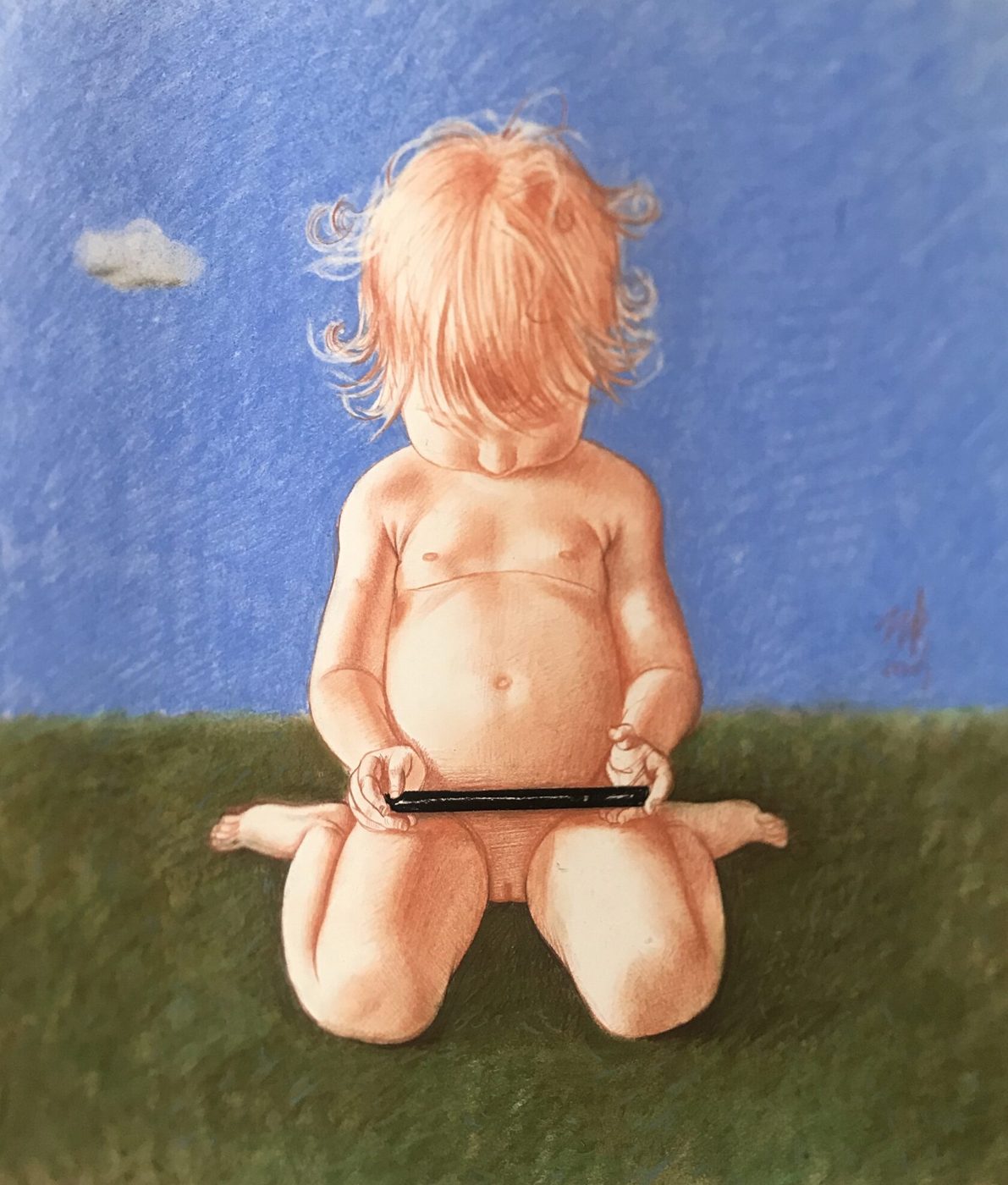 GENERATION NEXT, Бумага/пастель, 40 × 30 см, 2020, художник Наталья Дикунова