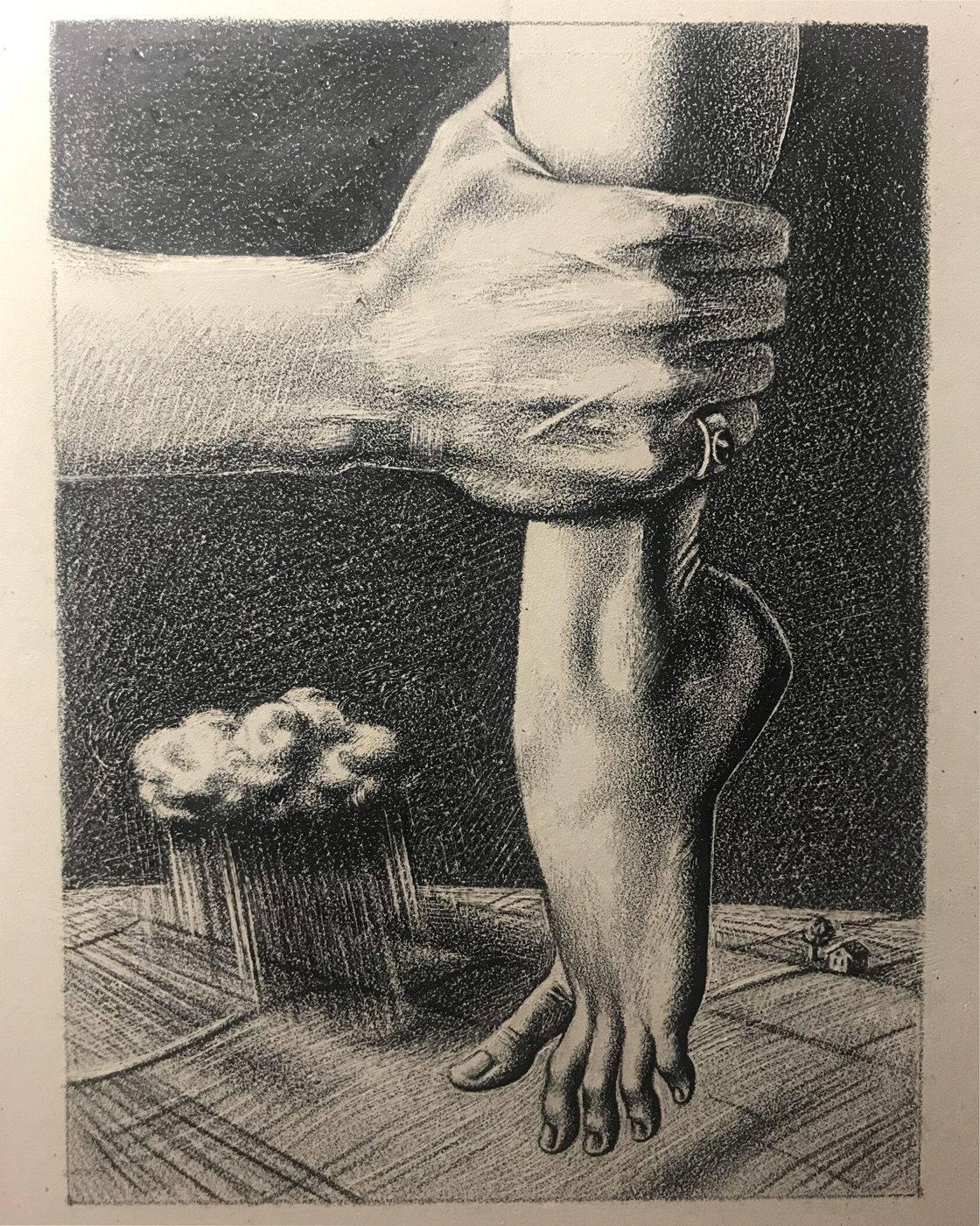 EX LIBRIS A.Z., Литография 10 × 6 см, 2020, художник Наталья Дикунова